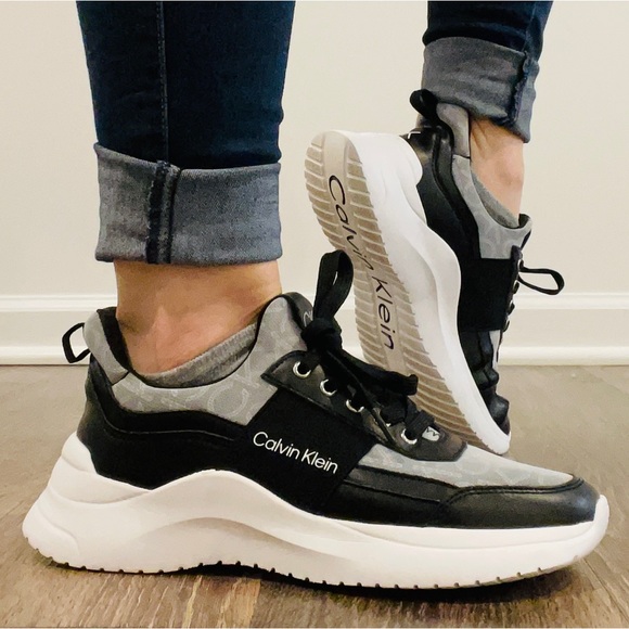 Calvin Klein Shoes - Calvin Klein Sneakers Size 8 🖤 Worn Once!